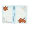 A blue pack of cute message cards featuring cartoon teddy bears, stars, stars, and wings, wrapped with a blue paper band labeled 'message cards'.