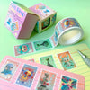 Felt Gang! washi tapes on a green background